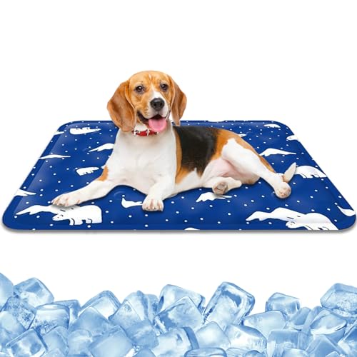 YAGE Hunde-Kühlmatte, Haustier-Kühlkissen, Hundebett, Tiere, Sommer-Schlafmatratze für Katzen, Welpen, Kaninchen, Kisten und Zwinger, selbstkühlende Gel-Matte für Hunde, Katzen, groß (L,50x60 cm) YAGE Hunde-Kühlmatte, Haustier-Kühlkissen, Hundebett, Tiere, Sommer-Schlafmatratze für Katzen, Welpen, Kaninchen, Kisten und Zwinger, selbstkühlende Gel-Matte für Hunde, Katzen, groß (L,50x60 cm) von YAGE