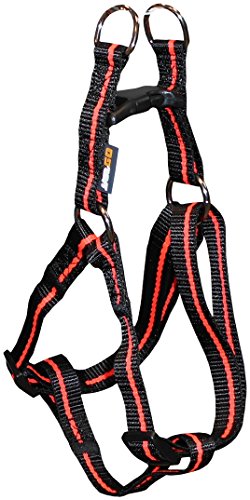 Aime Yago Hundegeschirr, Nylon, Schwarz, Orange, Größe L, 60-85 cm von Aime