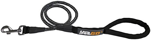 Yago Sportleine für Hunde aus Nylon, Länge 1,20 m, Schwarz von Yago