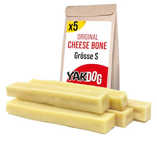 YAKDOG – Käsesticks für Hunde – Langanhaltende Kausnacks – 100% Natürlich – Traditionell aus dem Himalaya – Hergestellt in Belgien – S - 5 Stück von YAKDOG