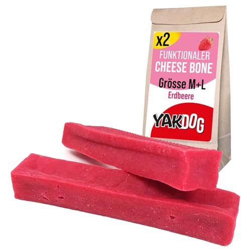 YAKDOG Gesundheit+ - Käse-Kausnacks Für Hunde ML - Erdbeere Relax - Beruhigend & Verdauungsfördernd - Schlafhilfe - Lang Anhaltender Snack - 100% Natürlich - Himalaya-Rezept - Hergestellt In Belgien YAKDOG Gesundheit+ - Käse-Kausnacks Für Hunde ML - Erdbeere Relax - Beruhigend & Verdauungsfördernd - Schlafhilfe - Lang Anhaltender Snack - 100% Natürlich - Himalaya-Rezept - Hergestellt In Belgien von YAKDOG
