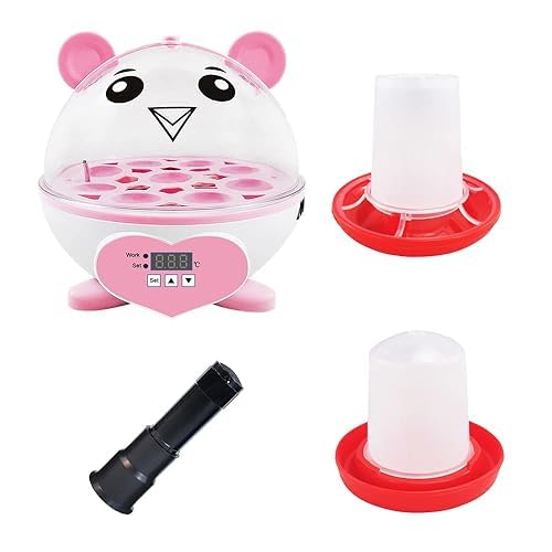 9 Eier Mini-Eierbrutkasten, Inkubator-Brutapparat mit automatischer Temperaturregelung, Heimbrutausrüstung für Hühner/Enten/Wachteln/Geflügel/Papageien 9 Eier Mini-Eierbrutkasten, Inkubator-Brutapparat mit automatischer Temperaturregelung, Heimbrutausrüstung für Hühner/Enten/Wachteln/Geflügel/Papageien von YALIKESI