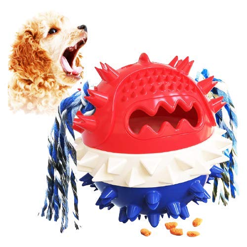 YAMAZA Haustier Spielzeug Hund Zahnbürste Ball Hund Kauen Ball Vocal Hundespielzeug Dog Leck Ball Pet Zahnpflege von YAMAZA