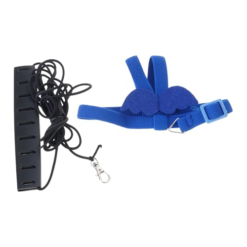 Pet Bird Outdoor-Trainingsspielzeug für Papageien, elastisches Geschirr, Leine, verstellbares Fliegenseil mit Flügel von YANBOYI
