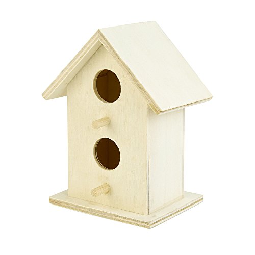YANFJHV Haus DOX Haushaus Vogelhaus Holz Sonstiges Tauben Futtertrog (Khaki, One Size) von YANFJHV