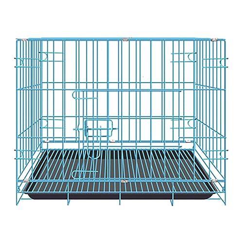 YANFJHV Hundekäfige für große Hunde, zusammenklappbare mentale Drahtkäfige, Hundehütten für den Außenbereich und den Innenbereich, Hundekäfig mit doppeltem Deckel Pethouses Im Freien Auf (B, One Size) von YANFJHV