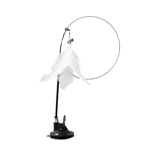 YANFJHV Simulationsvogel, interaktiver Federvogel mit Glockenspielzeug für Katzen mit Saugnapf für Glatte Oberflächen, interaktives Katzenspielzeug mit Federn, EIN Katzenspielzeug (White, One Size) YANFJHV Simulationsvogel, interaktiver Federvogel mit Glockenspielzeug für Katzen mit Saugnapf für Glatte Oberflächen, interaktives Katzenspielzeug mit Federn, EIN Katzenspielzeug (White, One Size) von YANFJHV