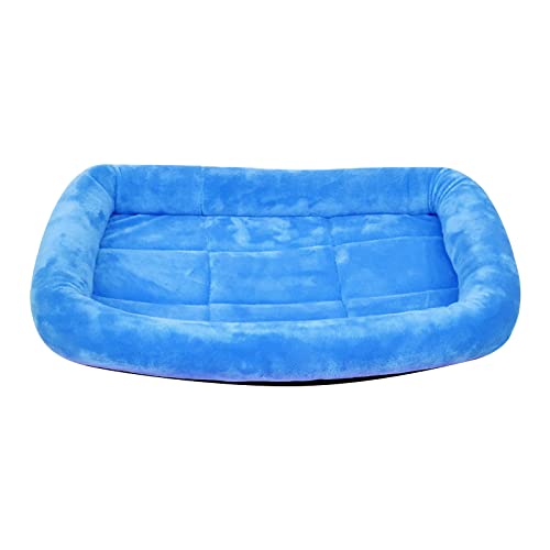 YANFJHV Warme Haustierhütte für Hunde, rutschfeste Unterseite, warme Wintermatte für Haustiere, Katzenhütte, Hundehütte, Haustierhütte, 15,7 x 10,6 Blaues Haustierbad Draußen (Blue, One Size) von YANFJHV