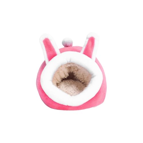 YANFJHV Weihnachtsbett für Schweine, warmes Igelversteck, Baumwollhaus, Schlafnest, Käfigzubehör für Kleintiere, Lebensraumbedarf für Hamster, Kurzkopfgleitbeutler, Eichhörnchen, (Pink, One Size) YANFJHV Weihnachtsbett für Schweine, warmes Igelversteck, Baumwollhaus, Schlafnest, Käfigzubehör für Kleintiere, Lebensraumbedarf für Hamster, Kurzkopfgleitbeutler, Eichhörnchen, (Pink, One Size) von YANFJHV