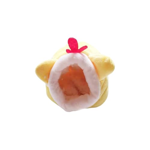 YANFJHV Weihnachtsbett für Schweine, warmes Igelversteck, Baumwollhaus, Schlafnest, Käfigzubehör für Kleintiere, Lebensraumbedarf für Hamster, Kurzkopfgleitbeutler, Eichhörnchen, (Yellow, One Size) YANFJHV Weihnachtsbett für Schweine, warmes Igelversteck, Baumwollhaus, Schlafnest, Käfigzubehör für Kleintiere, Lebensraumbedarf für Hamster, Kurzkopfgleitbeutler, Eichhörnchen, (Yellow, One Size) von YANFJHV