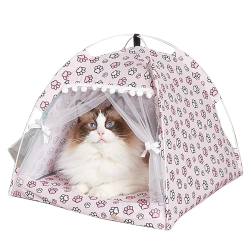 YANGLY Tragbares Zelt für Hunde und Katzen, leichtes Tipi für Haustiere im Freien, Ruhezubehör, mehrere Farben, mückensicheres Haustierzelt von YANGLY