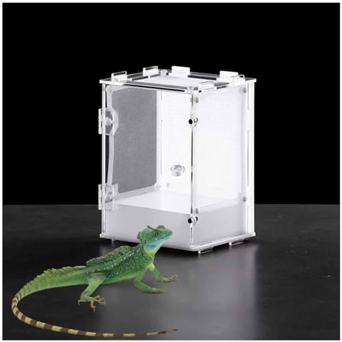 Reptilien-Terrarium Acrylmaterial 360°-Sicht Ohne Toten Winkel Geeignet Für Viele Haustiere,Small von YANGMIAN