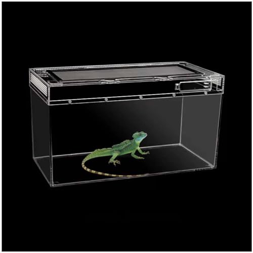 Reptilien-Terrarium Reptilien-Zuchtbox Acrylmaterial 306 ° Panoramasicht Stark Und Stabil Für Eine Vielzahl Von Kleintieren,B von YANGMIAN