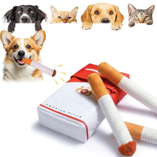 YANGUN Kichern Puff Stick Spielzeug mit einer Box, lustiges Hundespielzeug, Hundespielzeug Lustiges Kichern Quietschspielzeug, Hund Zigarettenform Spielzeug für Mittlere, Kleine und Große Hunde YANGUN Kichern Puff Stick Spielzeug mit einer Box, lustiges Hundespielzeug, Hundespielzeug Lustiges Kichern Quietschspielzeug, Hund Zigarettenform Spielzeug für Mittlere, Kleine und Große Hunde von YANGUN