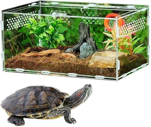 YANGYANGDA Acryl Terrarium Acryl Reptilien Futterbox Rundum 360 Grad Transparent Träger Für Haustier Spinnen Skorpione Gehörnte Frösche YANGYANGDA Acryl Terrarium Acryl Reptilien Futterbox Rundum 360 Grad Transparent Träger Für Haustier Spinnen Skorpione Gehörnte Frösche von YANGYANGDA