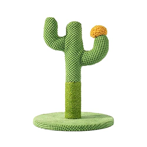 YANGYANGDA Cactus Cat Scratching Board Cat Scratching Post Multifunctional Interactive Cat Toys With Hair Ball Cat Tree Climb Tool (A) von YANGYANGDA