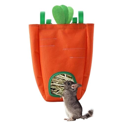 YANGYANGDA Hay Bag Hanging Pouch Feeder Holder Feeding Dispenser Container For Rabbit Bunny Chinchilla Guinea Pig Small Animals Pet von YANGYANGDA