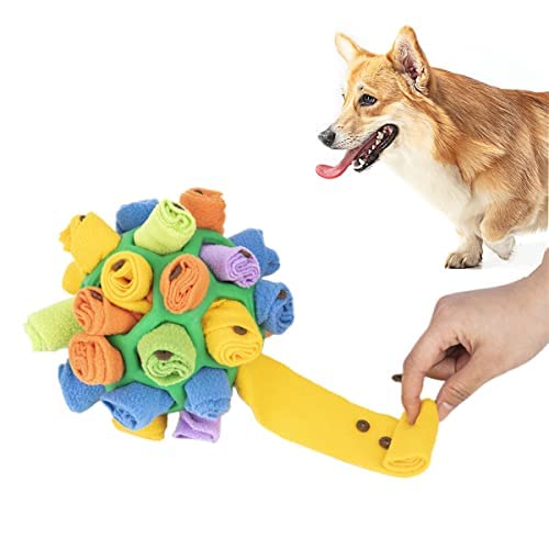 YANGYANGDA Kauspielzeug für Hunde, interaktives Hundespielzeug, Schnüffelball für Hunde, Schnüffelmatte, natürliche Futtersuche, Hundestimulationsspielzeug für kleine, mittelgroße Hunde (A) von YANGYANGDA