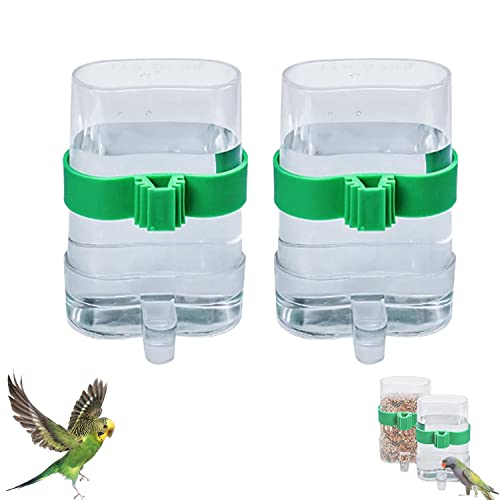 2 Stück Automatischer Wasserspender Vögel, Futterspender Vogel Wasserspender, Transparenten Vogelfutterautomaten, Zubehör Für Vogelkäfige, für Papageien, Wellensittiche, Vögel 2 Stück Automatischer Wasserspender Vögel, Futterspender Vogel Wasserspender, Transparenten Vogelfutterautomaten, Zubehör Für Vogelkäfige, für Papageien, Wellensittiche, Vögel von YANJI