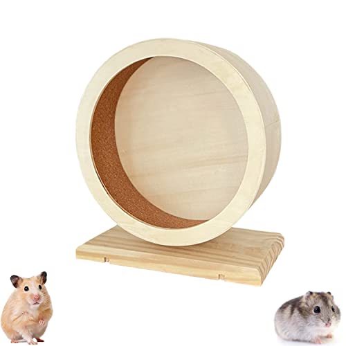 Hamsterrad Aus Holz, Kleintierzubehör Laufrad, Kleintierspielzeug Laufrad, Hamster Holzlaufrad, Silent Runner Laufrad Hamster, für Nagetiere zum Auslauf, Zähneknirschen und Spielen Hamsterrad Aus Holz, Kleintierzubehör Laufrad, Kleintierspielzeug Laufrad, Hamster Holzlaufrad, Silent Runner Laufrad Hamster, für Nagetiere zum Auslauf, Zähneknirschen und Spielen von YANJIY