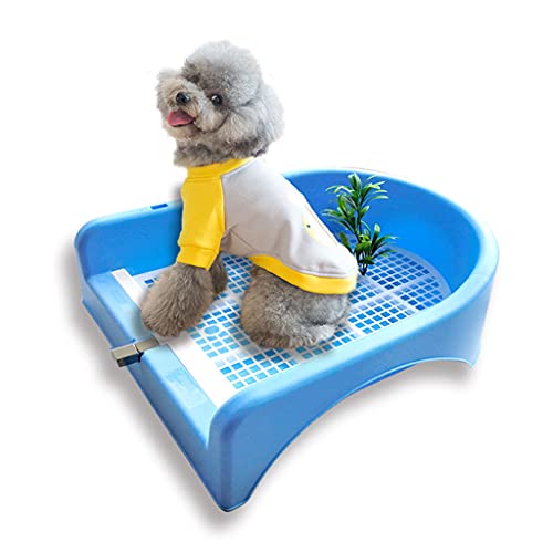 Intelligentes Pee-Pad-Trainingstablett 50 x 46 x 16 cm Hundetoilette mit automatischer Spülung, Katzentoiletten mit Ausgestattet mit einem 70-cm-Abflussrohr, das in die Kanalisation führen kann von YANYUESHOP