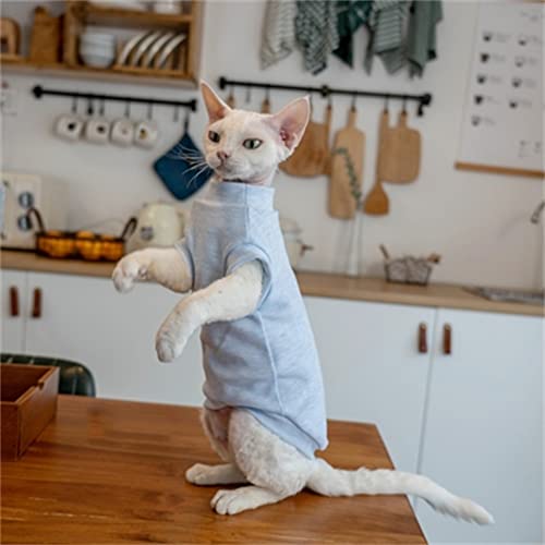 YAOER Haarlose Katze Sphinx Devon Kleidung Weihnachten Baby Baumwolle Warm Anti-Allergien Warme Weste, Blau, XXL+ YAOER Haarlose Katze Sphinx Devon Kleidung Weihnachten Baby Baumwolle Warm Anti-Allergien Warme Weste, Blau, XXL+ von YAOER