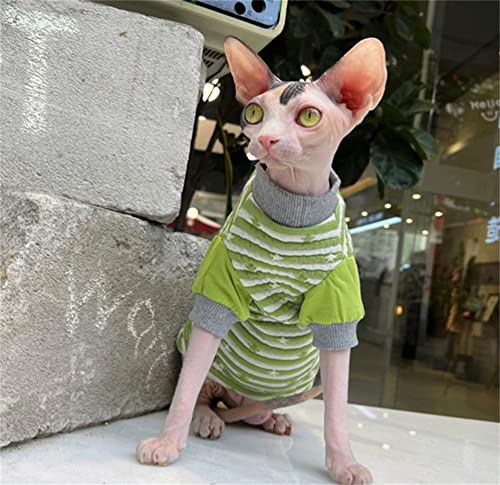 YAOER Haarlose Katze Sphinx Devon Kleidung Weihnachten Baby Baumwolle super weich Herbst und Winter Dicke warme Sweatshirt,Grün,L YAOER Haarlose Katze Sphinx Devon Kleidung Weihnachten Baby Baumwolle super weich Herbst und Winter Dicke warme Sweatshirt,Grün,L von YAOER