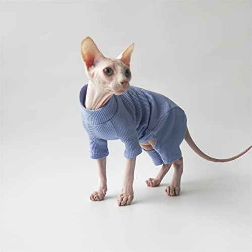 YAOER Haarlose Katze Sphinx Devon Kleidung Weihnachten Herbst/Winter 4 Pfoten Mantel,Blau,XXL YAOER Haarlose Katze Sphinx Devon Kleidung Weihnachten Herbst/Winter 4 Pfoten Mantel,Blau,XXL von YAOER