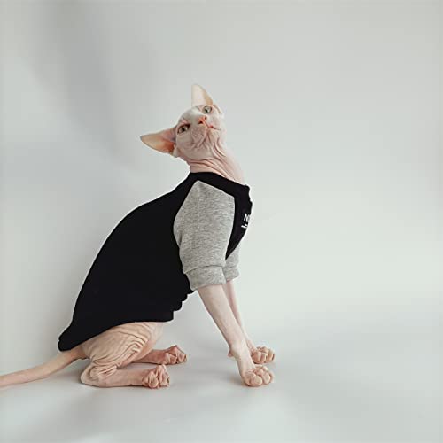 YAOER Haarlose Katze Sphinx Devon Kleidung Weihnachten Herbst/Winter wattiertes warmes Sweatshirt,Schwarz,XXL YAOER Haarlose Katze Sphinx Devon Kleidung Weihnachten Herbst/Winter wattiertes warmes Sweatshirt,Schwarz,XXL von YAOER