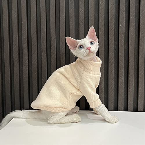YAOER Haarlose Katze Sphinx Devon Kleidung Weihnachten Herbst und Winter gepolstert Dicker Warmer Pullover, beige, XXL- YAOER Haarlose Katze Sphinx Devon Kleidung Weihnachten Herbst und Winter gepolstert Dicker Warmer Pullover, beige, XXL- von YAOER