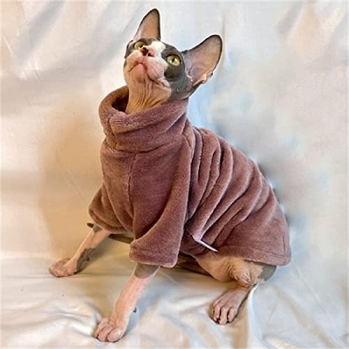 YAOER Haarlose Katze Sphinx Devon Kleidung Weihnachten Winter Warm Fleece Pullover Unterwäsche,Lila,XS YAOER Haarlose Katze Sphinx Devon Kleidung Weihnachten Winter Warm Fleece Pullover Unterwäsche,Lila,XS von YAOER
