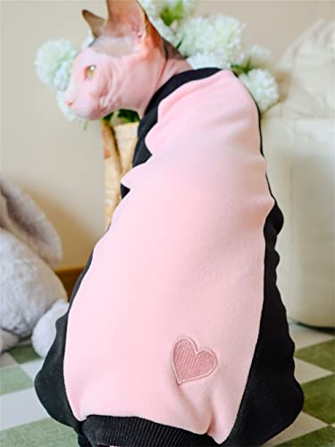 YAOER Haarlose Katze Sphinx Devon Kleidung Weihnachten Winter weich hautfreundlich warm 4 Füße Kleidung, rosa, S YAOER Haarlose Katze Sphinx Devon Kleidung Weihnachten Winter weich hautfreundlich warm 4 Füße Kleidung, rosa, S von YAOER