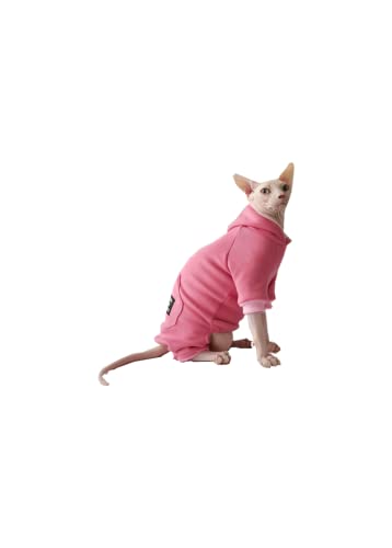 YAOER Sphinx Nacktkatze Devon Kleidung Katzenkleidung Bequeme Herbst- und Wintermodelle Plus samtwarme 4-Bein-Kleidung mit Kapuze, Wassermelone rot, XXL YAOER Sphinx Nacktkatze Devon Kleidung Katzenkleidung Bequeme Herbst- und Wintermodelle Plus samtwarme 4-Bein-Kleidung mit Kapuze, Wassermelone rot, XXL von anfei