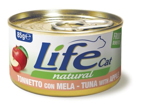 Life Cat Natural Thunfisch und Apfel, Dose 85g Life Cat Natural Thunfisch und Apfel, Dose 85g von YAOFANG