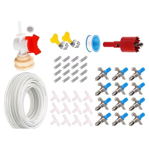 6/12/24 Stück Kaninchen Stall Bewässerungsdüsen Federbelastung Design Einfache Montage Wassersysteme für Frettchen Hamster Auslaufsichere Bewässerung für Käfig von YAOGUI