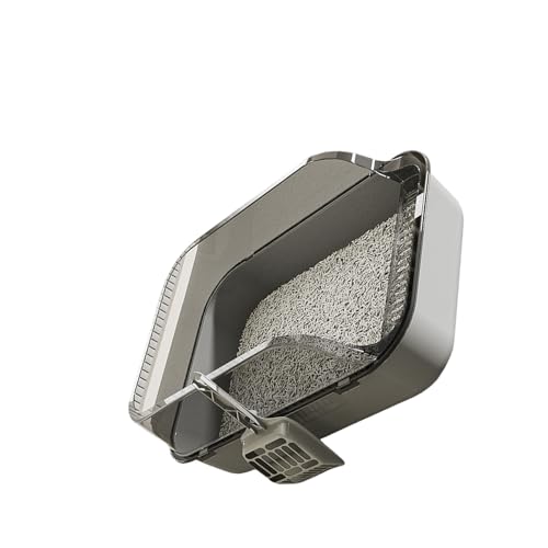 Halblose Katzentoilette, dick, Antipilling-Wand, großer Platz, für mehrere Katzen, geruchsblockierend, einfache Reinigung, verdickte Box Halblose Katzentoilette, dick, Antipilling-Wand, großer Platz, für mehrere Katzen, geruchsblockierend, einfache Reinigung, verdickte Box von YAOGUI
