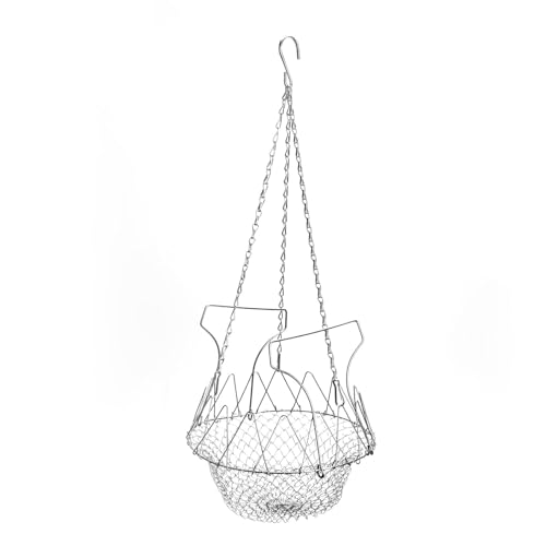 Rostbeständiger Eisen-Hängekorb für Hühner, Geflügel, abnehmbares Design, passend für Obst, Gemüse, Außenbereich, 22,9 cm, Outdoor-Geflügel-Futterzubehör von YAOGUI