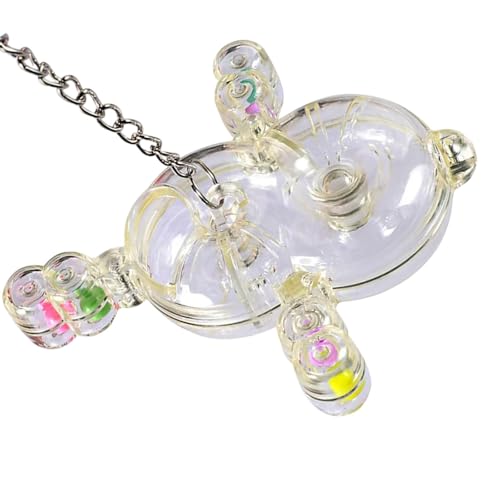 Rotierender Spinner für Papageien, Futterstation mit Löchern, für den Innenbereich, Vogelunterhaltung, Käfigzubehör von YAOGUI