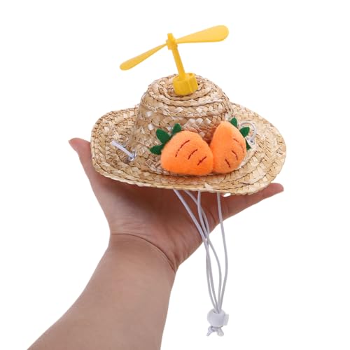 Strohhut für kleine Haustiere, schönes Kostüm für Hunde, Welpen, Eimer, Sonnenschutzkappe für Hunde, Mädchen, Jungen, Hundekleidung, Mädchen, kleine Jungen von YAOGUI