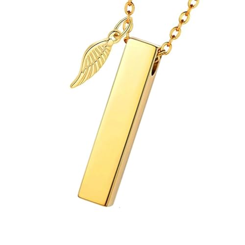 YAOGUI Angelic Wing Haustier-Urnen-Halskette, Medaillon für Hunde und Katzen, Asche, Gedenkschmuck, Haustier- und Menschen-Urnen-Halskette, Andenken, Aschehalter YAOGUI Angelic Wing Haustier-Urnen-Halskette, Medaillon für Hunde und Katzen, Asche, Gedenkschmuck, Haustier- und Menschen-Urnen-Halskette, Andenken, Aschehalter von YAOGUI