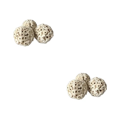 YAOGUI Haustierbedarf, 3 Stück, natürliche Sola-Bälle, weiches Kauspielzeug für Papageien, Papageien, Papageien, Wellensittiche, Finken, Ara, 6 cm YAOGUI Haustierbedarf, 3 Stück, natürliche Sola-Bälle, weiches Kauspielzeug für Papageien, Papageien, Papageien, Wellensittiche, Finken, Ara, 6 cm von YAOGUI