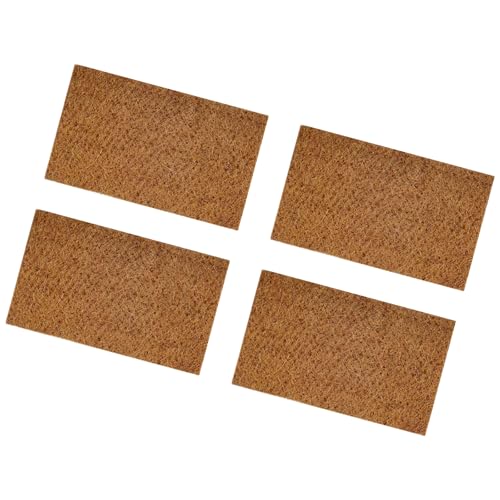 YAOGUI Hochsaugige Reptilien Matte Mit Natürlichen Kokosnussfasern Für Terrarien Bettzeug Feuchtigkeitsspendendes Teppichzubehör 4pcs Eidechsen Terrarien Liner von YAOGUI