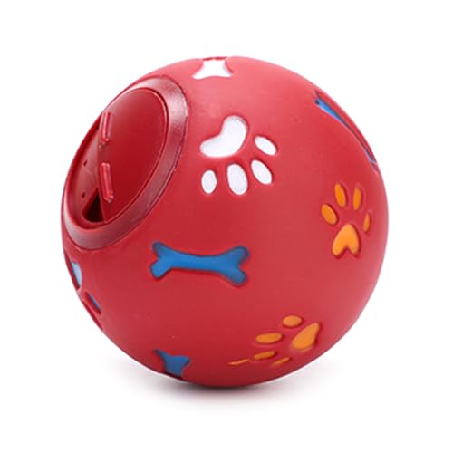 YAOGUI Hundespielzeug, Kauspielzeug für Hunde, Vinyl, befüllbarer Leckerli-Ball, Zahnspielzeug für aggressive Kauer, Leckfutter, Spielzeug für Zahnreinigungstraining von YAOGUI