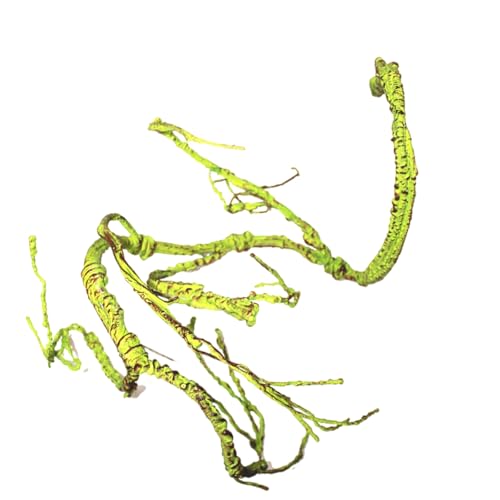 YAOGUI Lebensechte Kletterrebe für Terrarien, Dekorationen, Reptilien, Lebensräume, künstliche Rebe, wasserabweisend von YAOGUI