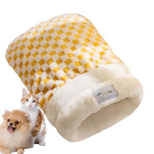 YAOPIU Haustier Schlafsack,Winter Katzenbett Wärme - Winter Haustierhöhle Waschbar Gemütlich Für Kleintiere Welpen Schlafen Wohnung Reisen Spielen YAOPIU Haustier Schlafsack,Winter Katzenbett Wärme - Winter Haustierhöhle Waschbar Gemütlich Für Kleintiere Welpen Schlafen Wohnung Reisen Spielen von YAOPIU