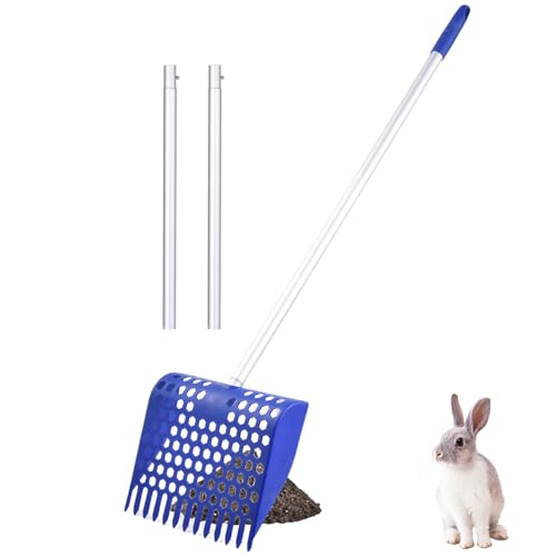 YAOPIU Hühnerkot Schaufel,Hühnerstall Harke und Schaufel Werkzeug | Abnehmbares Aluminium Werkzeug, Einstreu Reinigungsschaufel Für Tiere Geflügel Enten Katzen Hunde Hamster Ziegen Pony von YAOPIU