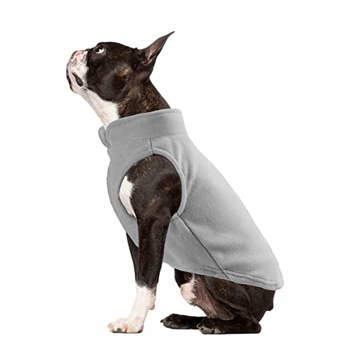 Haustier Katze Hund Pullover Warme Fleece Hundepullover Hunde-Sweatshirt Weiche Warme Hund Fleecejacke Winter Hunde Weste Hundemantel Kaltes Wetter Hundekleidung für Kleine Hunde und Welpen Grau L Haustier Katze Hund Pullover Warme Fleece Hundepullover Hunde-Sweatshirt Weiche Warme Hund Fleecejacke Winter Hunde Weste Hundemantel Kaltes Wetter Hundekleidung für Kleine Hunde und Welpen Grau L von YAOTT