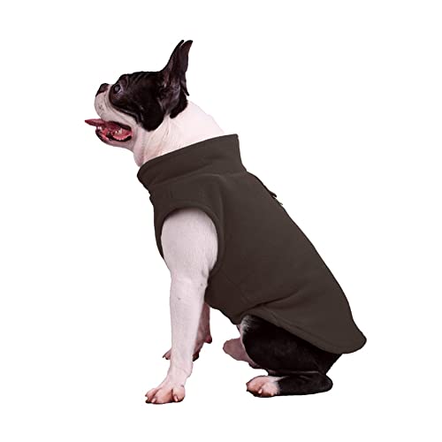 Haustier Katze Hund Pullover Warme Fleece Hundepullover Hunde-Sweatshirt Weiche Warme Hund Fleecejacke Winter Hunde Weste Hundemantel Kaltes Wetter Hundekleidung für Kleine Hunde und Welpen Kaffee XL Haustier Katze Hund Pullover Warme Fleece Hundepullover Hunde-Sweatshirt Weiche Warme Hund Fleecejacke Winter Hunde Weste Hundemantel Kaltes Wetter Hundekleidung für Kleine Hunde und Welpen Kaffee XL von YAOTT