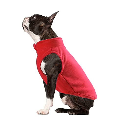 Haustier Katze Hund Pullover Warme Fleece Hundepullover Hunde-Sweatshirt Weiche Warme Hund Fleecejacke Winter Hunde Weste Hundemantel Kaltes Wetter Hundekleidung für Kleine Hunde und Welpen Rot XL Haustier Katze Hund Pullover Warme Fleece Hundepullover Hunde-Sweatshirt Weiche Warme Hund Fleecejacke Winter Hunde Weste Hundemantel Kaltes Wetter Hundekleidung für Kleine Hunde und Welpen Rot XL von YAOTT