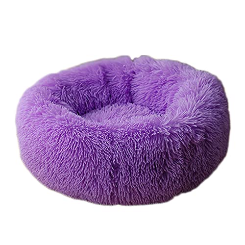 YAOTT Haustierbett - Katzenbett Rundes Plüsch Haustierbett, Hundehaus Welpen Donut Kissen, Superweiche Flauschig Bequeme Hundehütte,Warme,Tragbare,Braun1,6XL von YAOTT